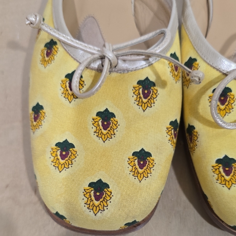 🌻Paul Mayer Yellow Floral Bow Mules - Picture 7 of 15